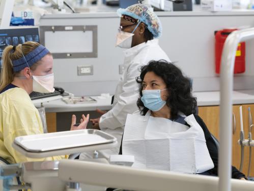 dentist with a patient